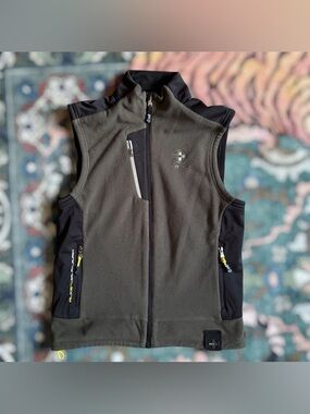 Ralph Lauren RLX Fleece Golf Vest Full Zip Sleeveless Green Outdoor men’s Small
